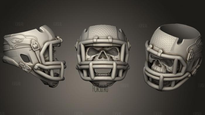 Scull Ring Footboll 3d stl модель для ЧПУ